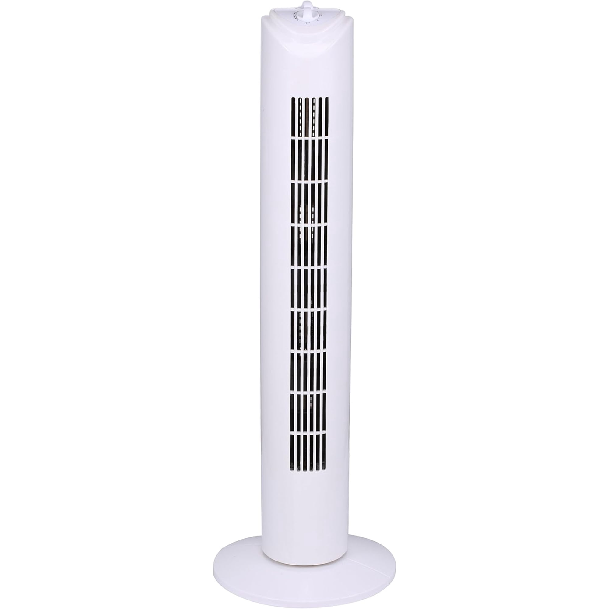 OPTIMUS F-8449WHT 32 Inch 3-Speed Home Oscillating Tower Fan With Timer, White