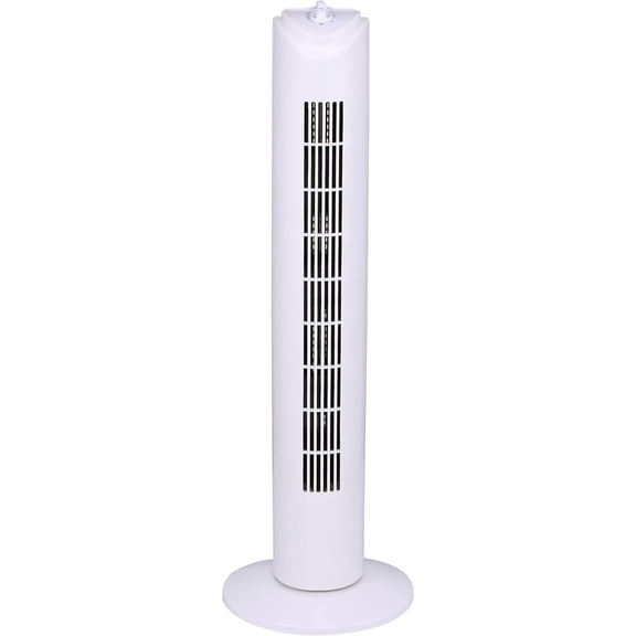 OPTIMUS F-8449WHT 32 Inch 3-Speed Home Oscillating Tower Fan With Timer, White