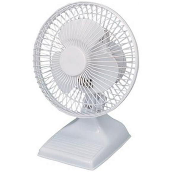 OPTIMUS F0610 WHITE 6 INCH PERSONAL TABLE FAN 2 SPEED MOTOR