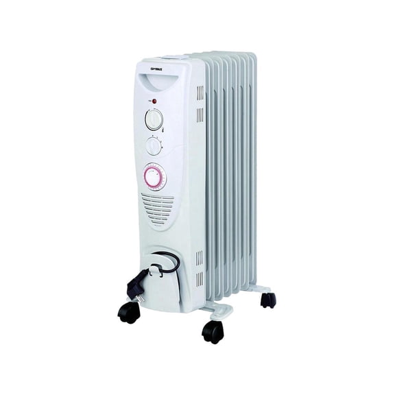 OPTIMUS H6013 7 FIN OIL FILLED RADIATOR Space HEATER with TIMER