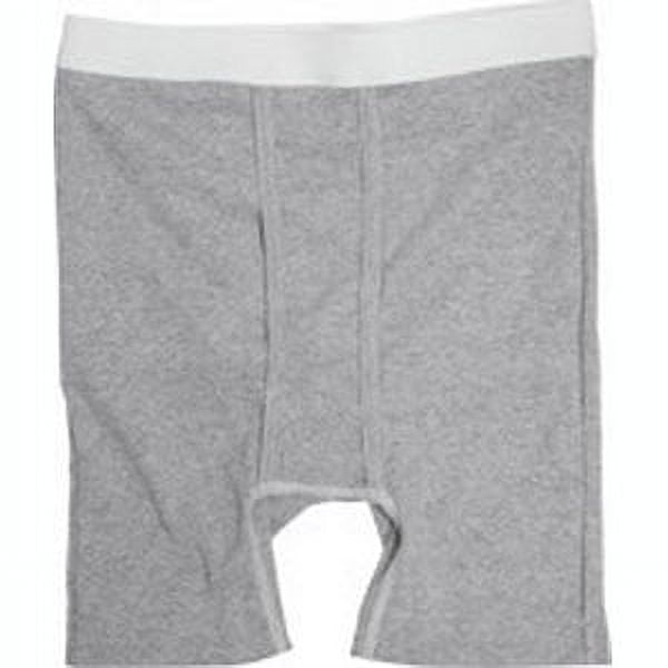 OPTIONS Men's Boxer Brief with BuiltIn Barrier/Support, Gray, Right