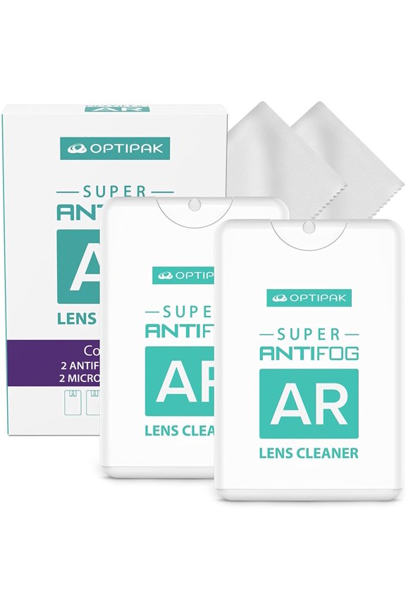 Anti Fog Spray for Glasses  Slim Eyeglass Lens Cleaner Spray 20ml 2 Pack