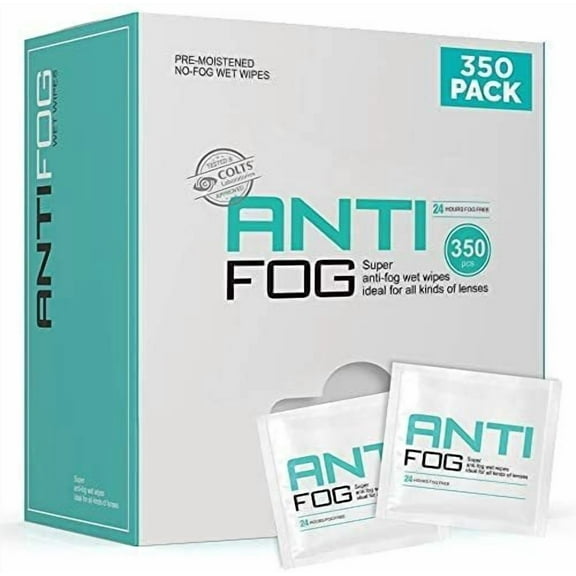 OPTIPAK Anti Fog Wipes for Eyeglasses - Eyeglass Cleaner Lens Wipes 350 Count
