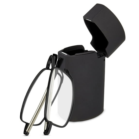 OPTIPAK Hard Case Folding Reading Glasses – Pocket Wallet Purse Compact Spring Hinge Readers for Men & Women – Lightweight Foldable Eyeglasses (Pack of 1)