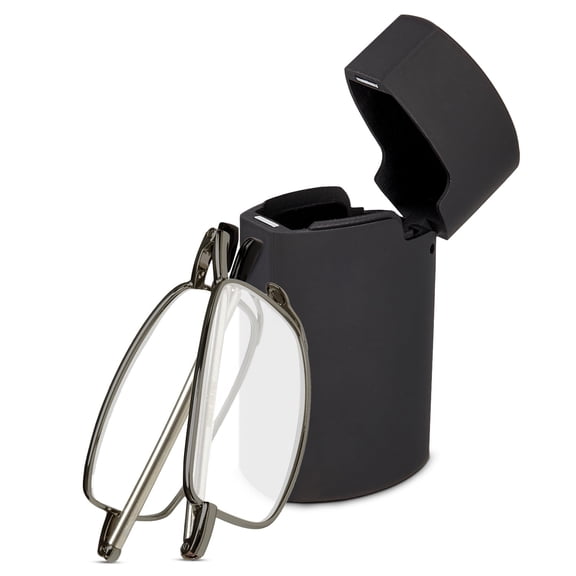 OPTIPAK Hard Case Folding Reading Glasses – Pocket Wallet Purse Compact Spring Hinge Readers for Men & Women – Lightweight Foldable Eyeglasses (Pack of 1)