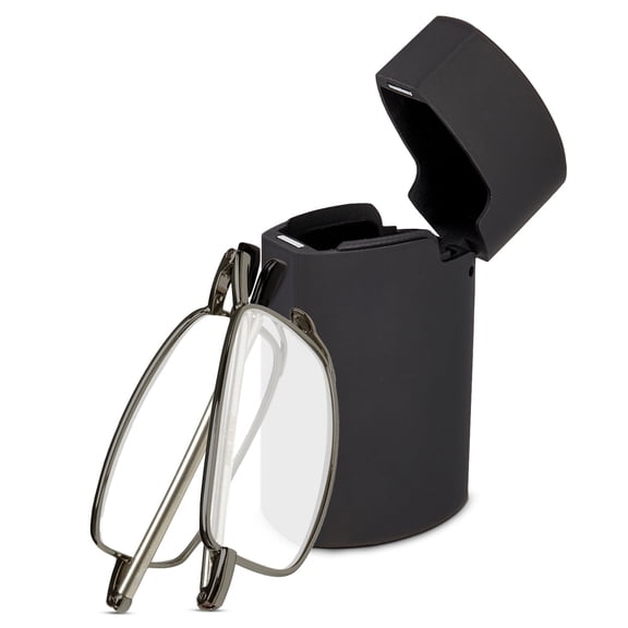 OPTIPAK Hard Case Folding Reading Glasses – Pocket Wallet Purse Compact Spring Hinge Readers for Men & Women – Lightweight Foldable Eyeglasses (Pack of 1)