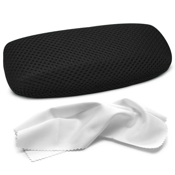 OPTIPAK Hard Shell Glasses Case – Extra Large Eyeglass Case with Microfiber Cleaning Cloth – Protective Glasses Holder for Men & Women (Pack of 1)
