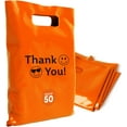thumbnail image 1 of OPTIPAK Plastic Bags with Handles,12x15 Merchandise Bags for Small Business,Cute & Classy Gift and Adult Goodie Bag,Vendor Event and Tradeshow Supplies Bulk of 50 Pack, 1 of 5