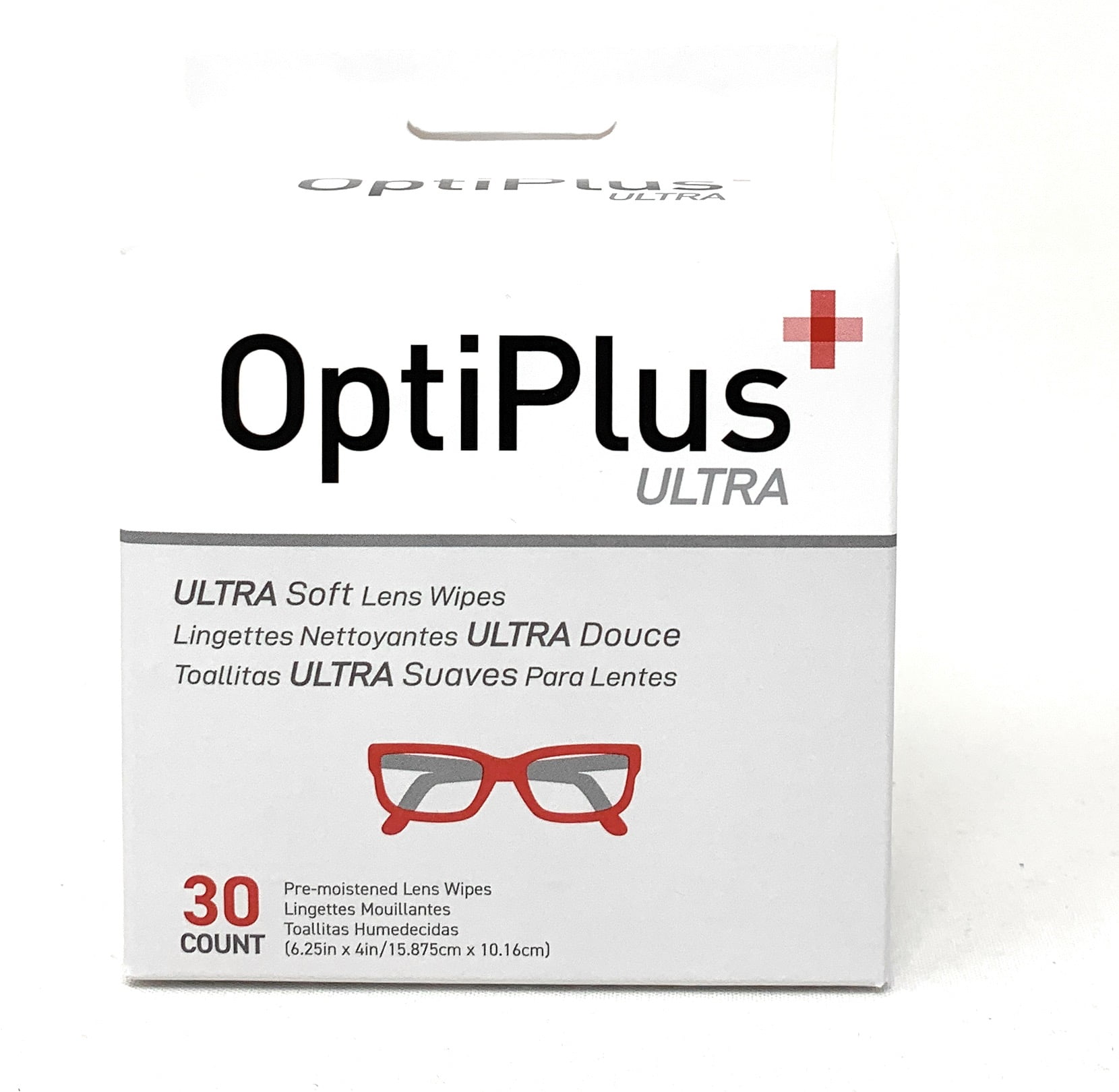 OptiPlus Eyeglass Lens Wipes l Pre-Moistened l Cleaning Wipes for Glasses,  Computer & Laptops Screens, Smart Phones, Optical Lens, Goggles, and Watch
