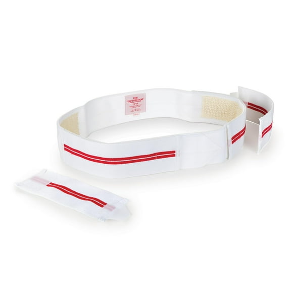 OPTP Com-Pressor Belt - A Pelvic Compression SI Joint Belt and Sacroiliac Belt to Promote Pelvic and Core Stability, For Retraining of Lumbo-Pelvic Core Muscles - Size XL