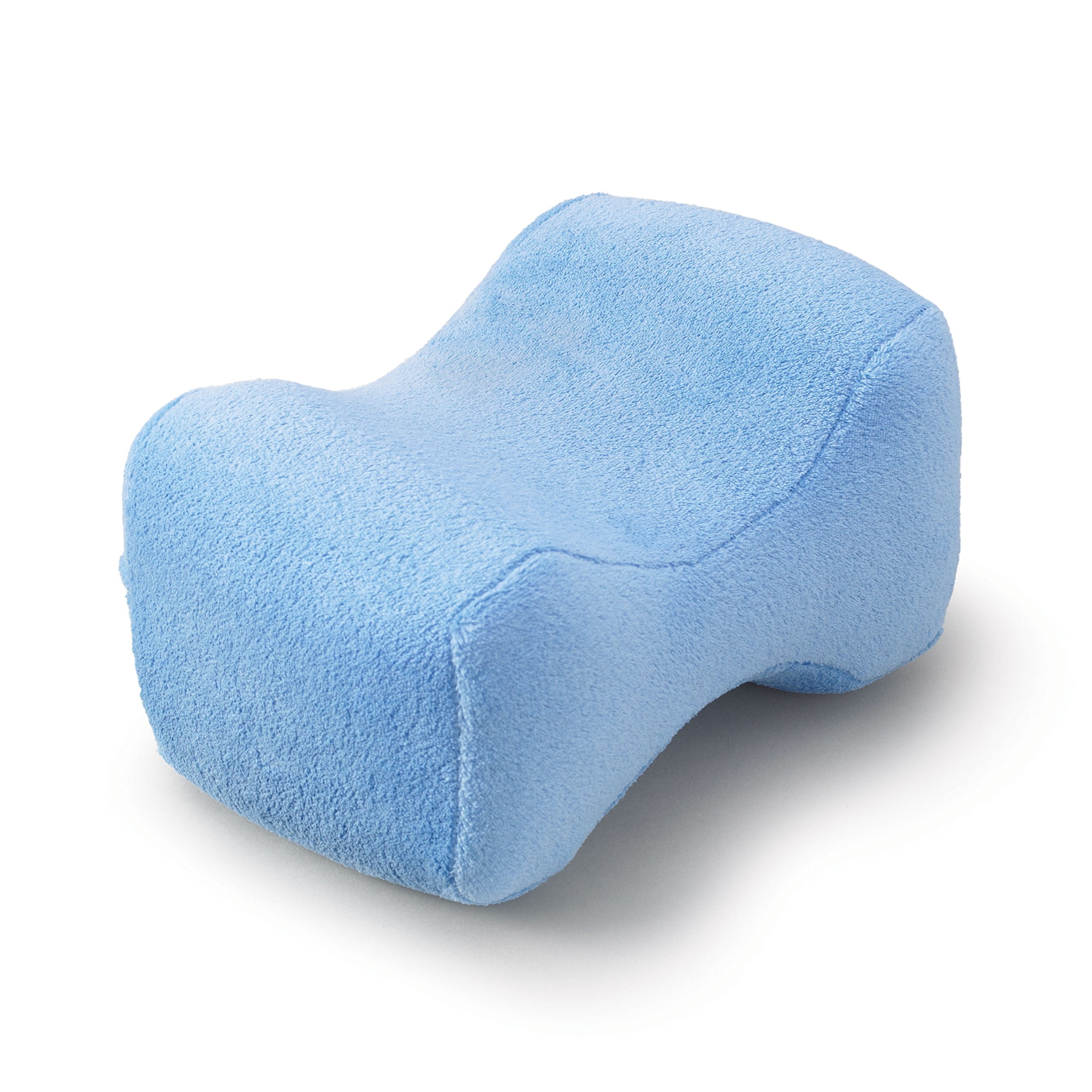 Blue Foam Contour Leg Pillow with Velour Cover