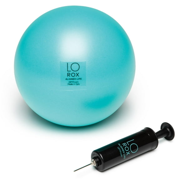 OPTP Lo Rox Body Sphere with Pump - Inflatable Small Pilates Ball with Pump for Exercise, Massage, and Core Workouts from Lauren Roxburgh