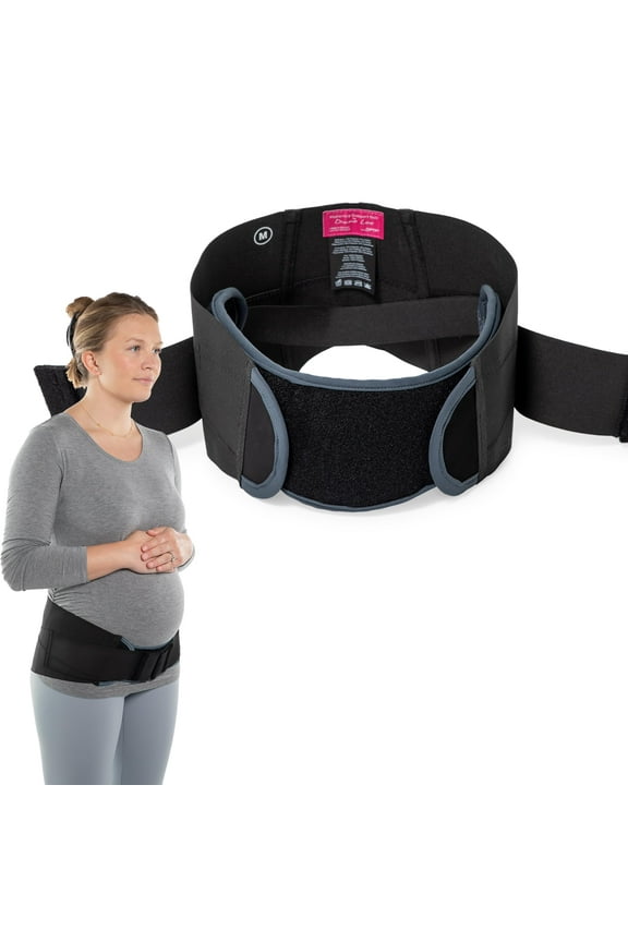 Maternity Support Belt by Diane Lee - USA Made Extra-Strong Targeted Compression Pregnancy Belts for Pelvic and Back Support During Pregnancy and/or Postpartum - (Size Large)