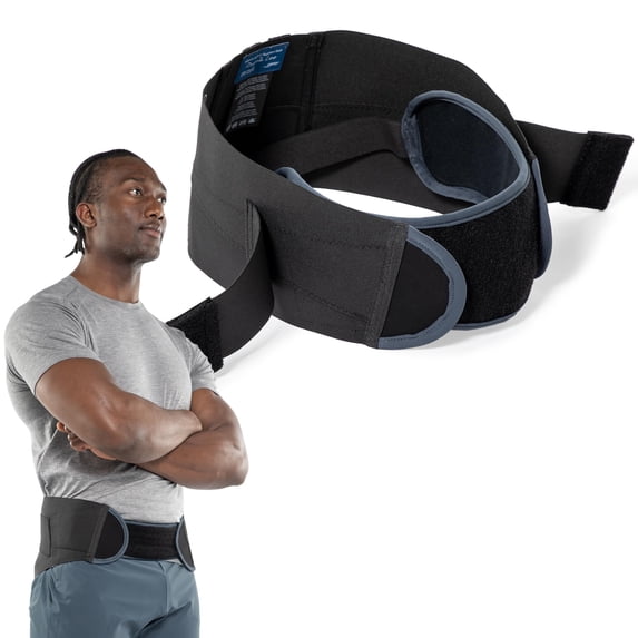 OPTP Men’s Pelvic Support Belt by Diane Lee - Groin, Sacroiliac SI Joint, Low Back, and Pelvis Pain Relief - Targeted Double Compression - USA Made - (Size Extra-Large)
