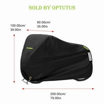 OPTUTUS 210D Oxford Motorcycle Cover All Season,Universal Weather Durable Quality Waterproof Sun Outdoor Protection Scooter Shelter Tear Proof Night Reflective-79 x 35 x 39 inch