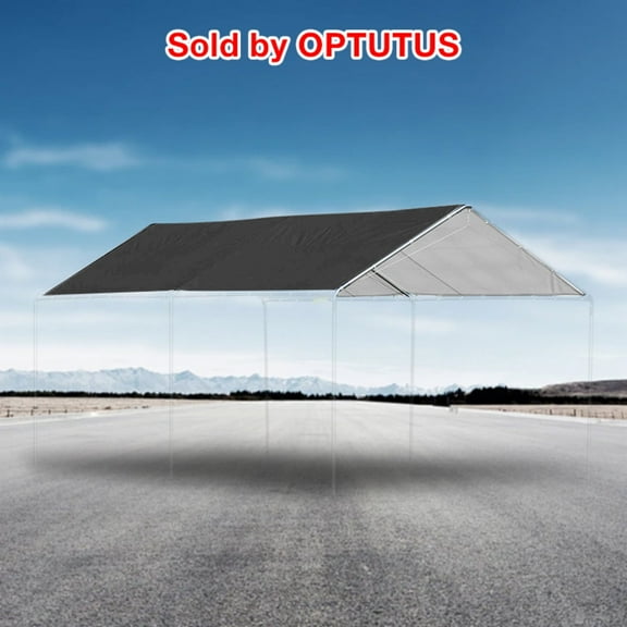 OPTUTUS 236 x 134 Inch Carport Replacement Canopy - Heavy-Duty Oxford Fabric Waterproof UV