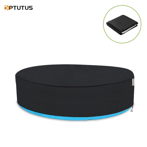 OPTUTUS 6FT Round Pool Cover – Waterproof 420D Oxford Fabric with Drawstring, Fits 6-Foot Pools, Heavy-Duty Protection