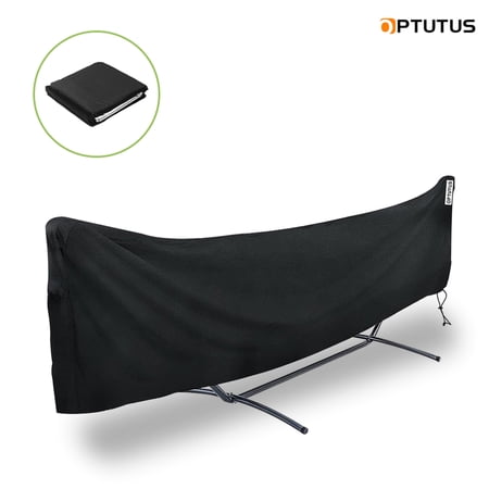 OPTUTUS Outdoor Hammock Cover 122 x 7 x 32 inch – Waterproof Heavy Duty Hammock Stand Cover, Fits Curved and Straight Frame Hammocks