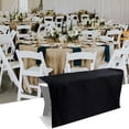 thumbnail image 1 of OPTUTUS Black Patio Folding Chair Cover, Waterproof Polyester, with Drawstring Closure, for Outdoor, All Seasons, Party, Team Building, Wedding, 1 of 7