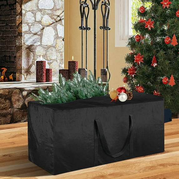 OPTUTUS Christmas Tree Storage Bag, Zippered Artificial Tree Bag for 7.5 FT Trees – 48×15×22 in Durable Carry Handles