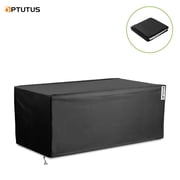 OPTUTUS Heavy Duty Deck Box Cover, Waterproof and UV Resistant Outdoor Storage Cover, Fits 62"x30"x28"