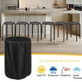 thumbnail image 1 of OPTUTUS Outdoor Round Stool Cover, Black Waterproof and Dustproof, UV, Snow, and Wind Resistant, Suitable for Home, Hotel, and Catering Use, 1 of 8