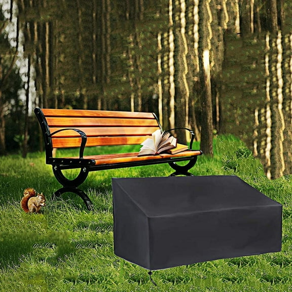 OPTUTUS Outdoor Patio Park Bench Cover 53 x 26 x 35 inch Waterproof Garden Loveseat Cover for Outdoor Furniture