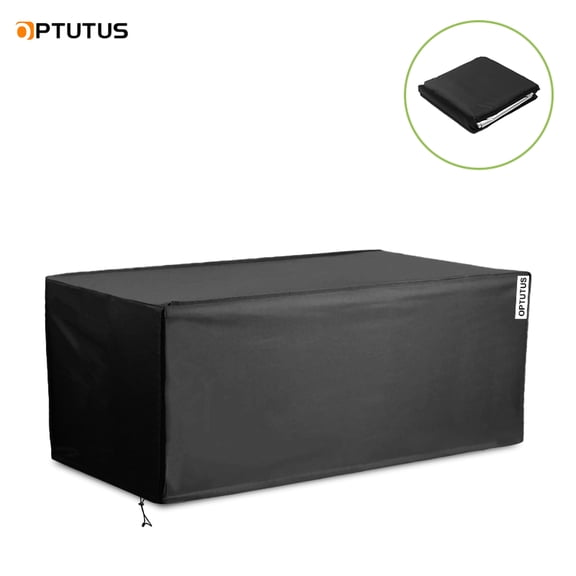 OPTUTUS Patio Deck Box Cover, Waterproof Storage Box Covers for Outdoor and Indoor Furniture, Fits 48"x24"x22"