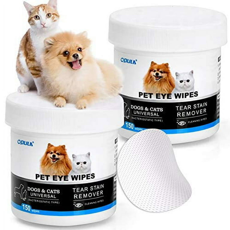 OPULA Dog Eye Wipes Cat Dog Eye Cleaner Pet Tear Stain Remover Wipes 300 Count Walmart
