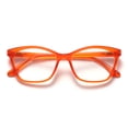 thumbnail image 1 of OPULIZE KAT Reading Glasses - Cat-Eye Frame - Matte Orange - Men & Women - Spring Hinges - R59-G - +3.00, 1 of 7