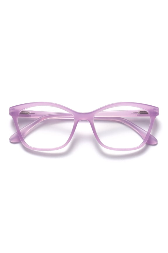 KAT Reading Glasses - Cat-Eye Frame - Matte Purple - Men & Women - Spring Hinges - R59-5 - +2.50