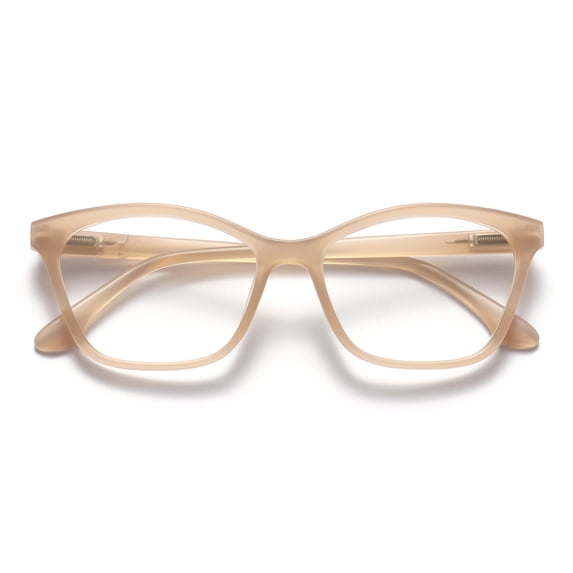 OPULIZE KAT Reading Glasses - Cat-Eye Frame - Matte Taupe - Men & Women - Spring Hinges - R59-U - +2.50