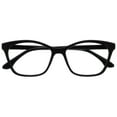 thumbnail image 1 of OPULIZE KAT Reading Glasses - Cat-Eye Frame - Shiny Black - Men & Women - Spring Hinges - R59-1 - +1.00, 1 of 6