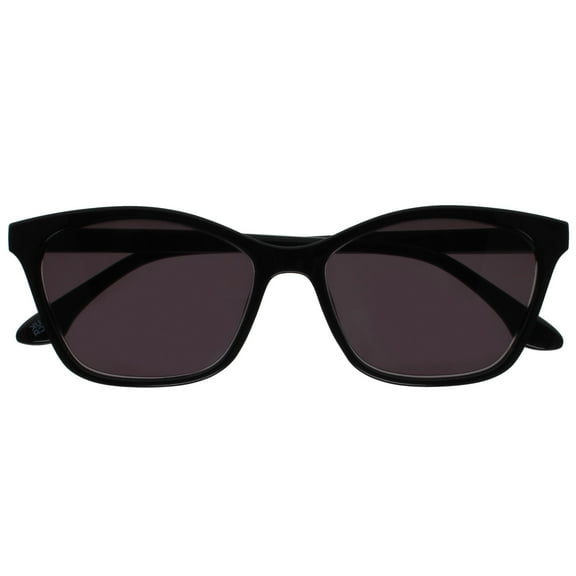 OPULIZE KAT Reading Sunglasses - Cat-Eye Frame - Black - Men & Women - Spring Hinges - S59-1 - +2.00