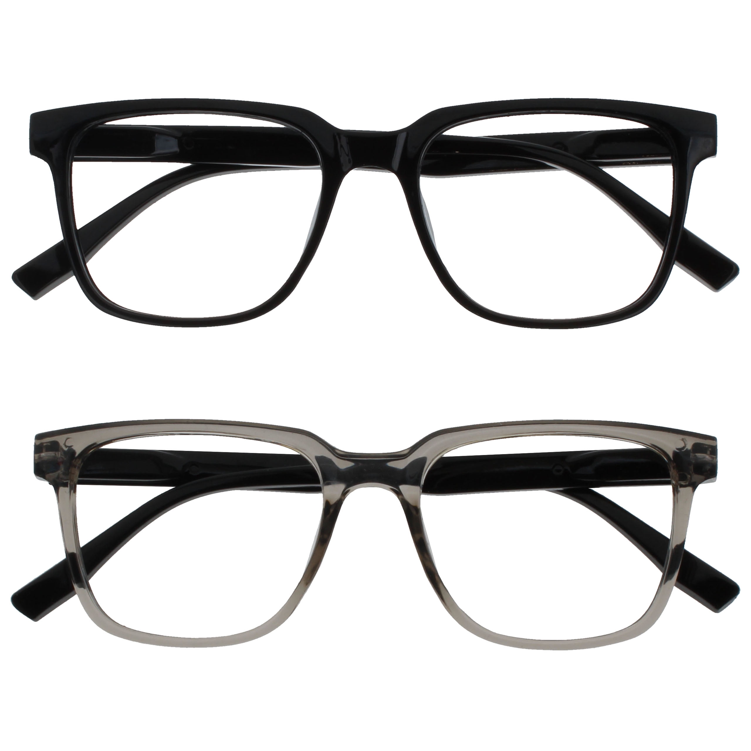 OPULIZE Lot De 2 Lunettes De Lecture +2.00 Gris – Élégantes Et Robustes – Lecteurs Unisexes Pour Hommes Et Femmes