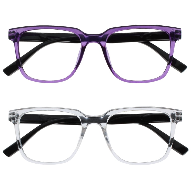 OPULIZE LEO Reading Glasses - 2 -Pack - Large Rectangular  display picture 3