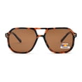 thumbnail image 1 of OPULIZE LUX Aviator Polarized Sunglasses - Anti-Glare Eyewear for Women Men - UV & Eyestrain Protection - Classic Aviator Style Glasses - Dark Brown Lenses, Brown Tortoiseshell Frame - Pack of 1, 1 of 8