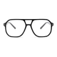 thumbnail image 1 of OPULIZE LUX Blue Light Glasses - Gaming & Computer Eyewear for Women Men - UV & Eyestrain Protection - Classic Aviator Style Glasses - Clear Lenses, Black Frame - Pack of 1, 1 of 8