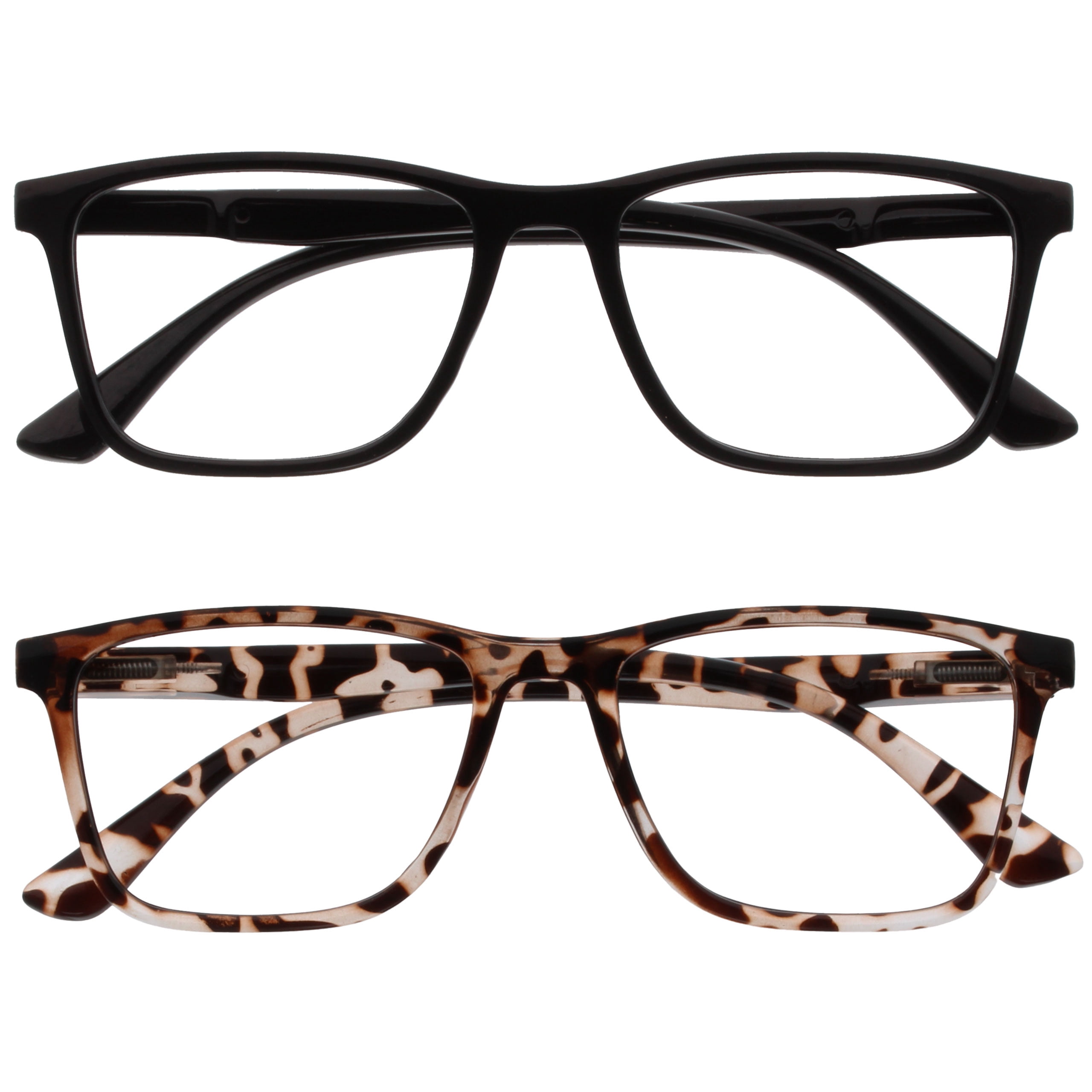 Black / Brown - 2 Pairs