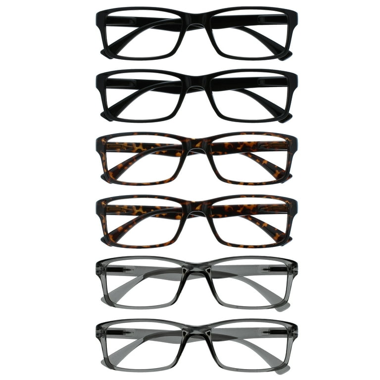 OPULIZE PEP Reading Glasses Pack Classic Everyday Rectangular