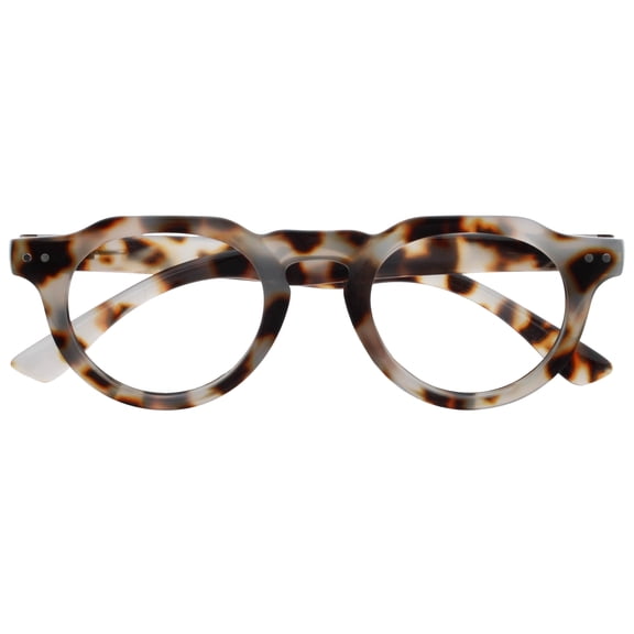 OPULIZE RIO Blue Light Blocking Reading Glasses - Flat Top Frame - Brown Tortoiseshell - Mens Womens - Spring Hinges - B53-2 - +1.50
