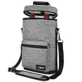 thumbnail image 1 of OPUX Wine Bag 2 Bottle Wine Tote Carrier, Insulated Wine Cooler Bag for Travel Picnic, Leakproof Portable Padded Case, Wine Gifts For Women Men Wine Lovers Christmas, Heather Gray, 1 of 8