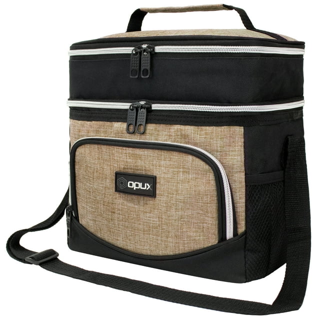 OPUX Insulated Lunch Box Dual Compartment Leakproof Office Work