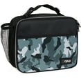 thumbnail image 1 of OPUX Insulated Lunch Bag Kids, Lunch Box for School Boy Girl, Leakproof Small Reusable Compact Soft Mini Cooler Bag, Toddler Small Lunch Boxes Kit Pail with Front Side Pockets (Camo Green), 1 of 8