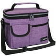thumbnail image 1 of OPUX Insulated Lunch Box for Men Women Kids, Leakproof Reusable Lunch Bag Cooler for Work School Office, Soft Thermal Lunchbox Tote Shoulder Strap for Boys Girls Adults, Heather Purple, 14 Can/8L, 1 of 9