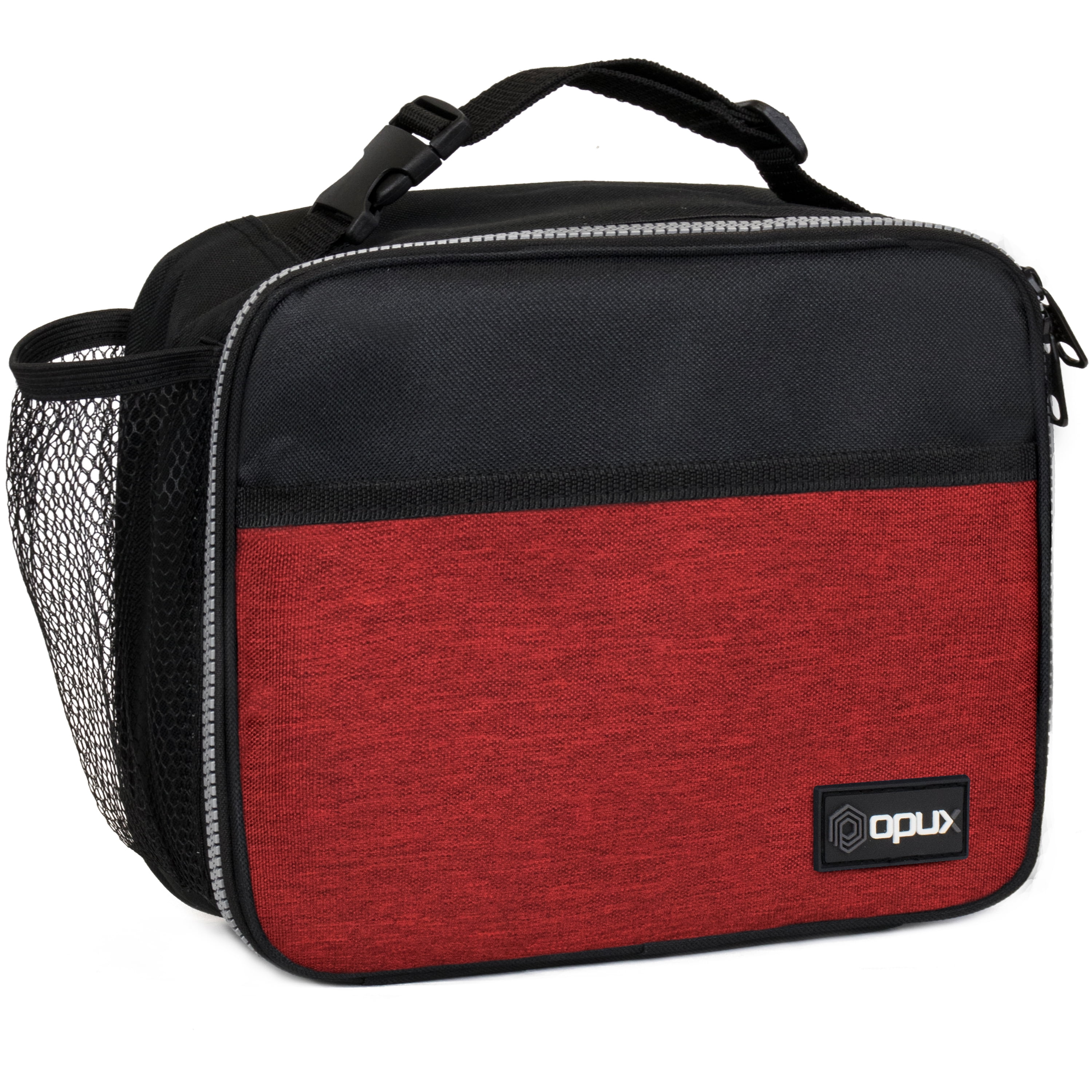 MIER Large Lunch Box for Men Insulated Lunch Bags, Red Stripes