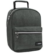 OPUX Insulated Lunch Box for Boys Girls, Leakproof Lunch Bag for Kids Teens, Reusable Lunch Pail Cooler Tote for Work Women Men Adults, Back to School Gift, Backpack Shape Lunchbox, Dark Gray