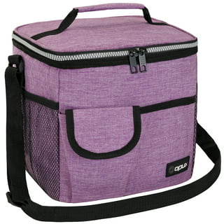 Nicole Miller 11 Insulated Lunch Box Portable Cooler Bag - Purple