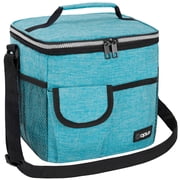 OPUX Insulated Lunch Box Adult, 18 Can Leakproof Cooler Bag Kid, Sea Blue