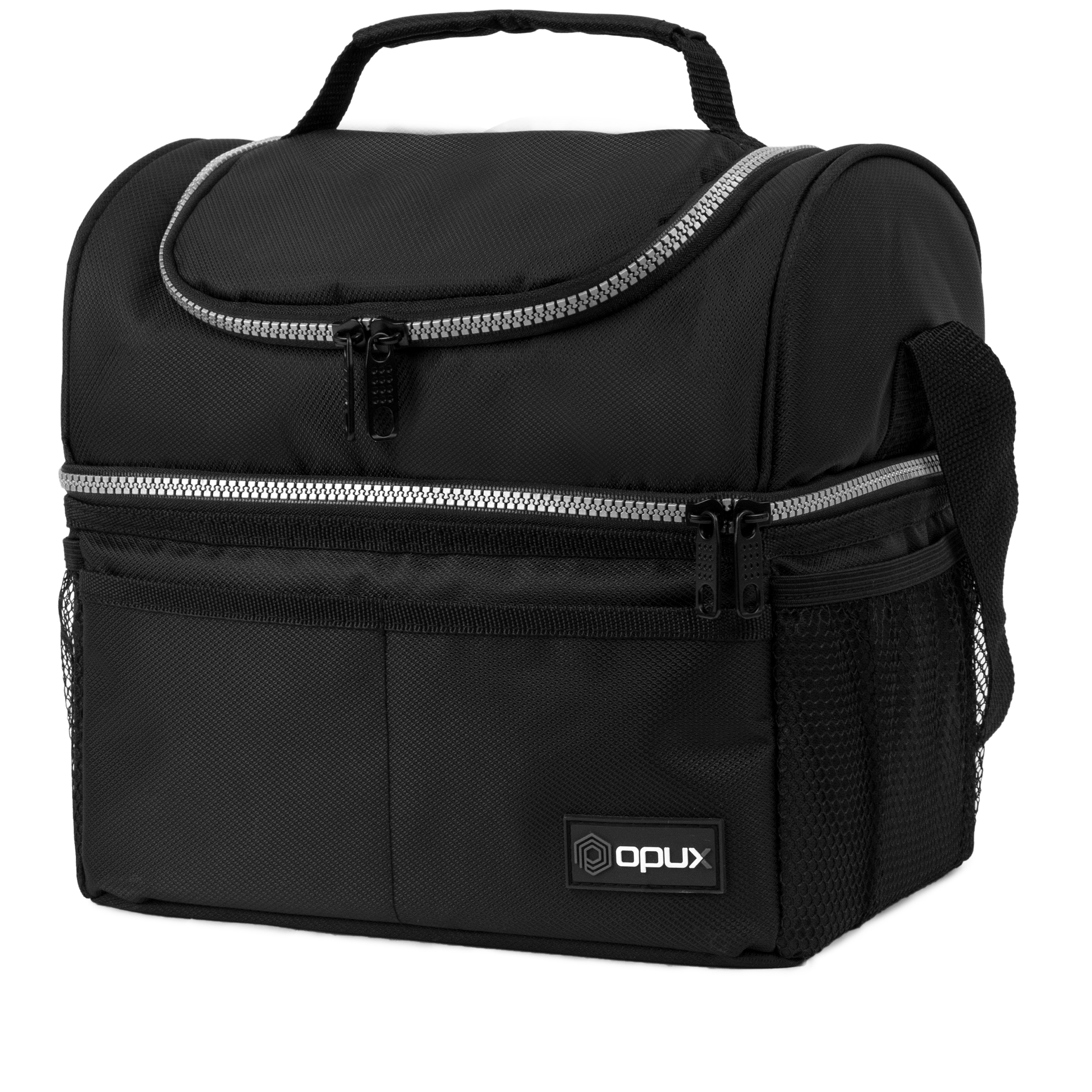 Expandable lunch box for men insulated tactical lunch bag leakproof cooler with padded shoulder strap reusable lunch tote bag thermal clearance